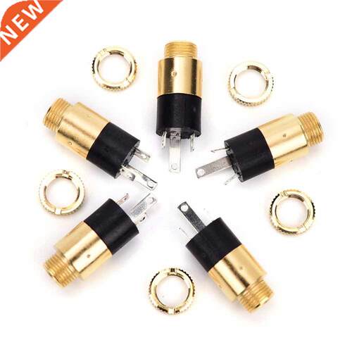 Gold 5 Pcs PJ392 3.5mm Stereo Female Sockect Jack 3.5 Audio