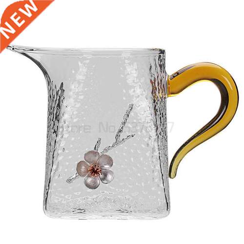 Japanese Style Heat Resistant Glass Fair Cup Handmade Plum