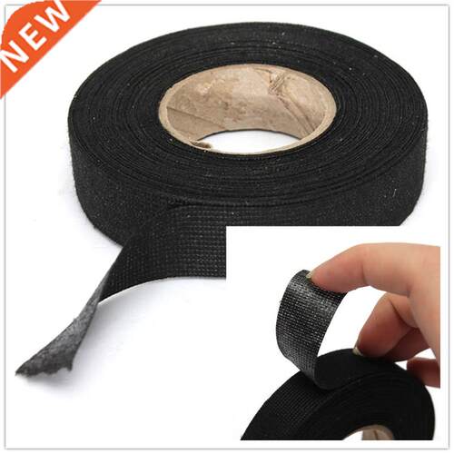 1Roll Strong Adhesive Cloth Fabric Tape Black Color Wiring H