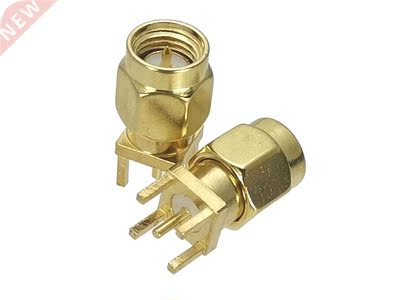 1Pcs Connector SMA Male Plug Solder PC Mount RF Adapter Coa