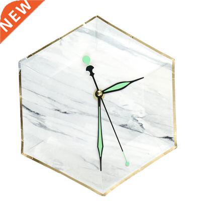 1 Set Green Luminous Silent Quartz Wall Clock Spindle Moveme