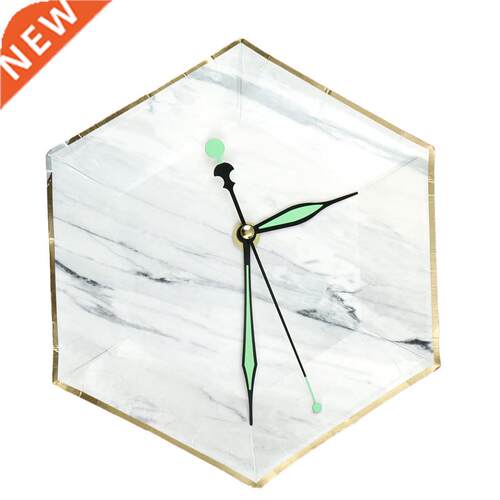 1 Set Green Luminous Silent Quartz Wall Clock Spindle Moveme