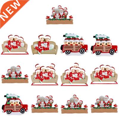 Christmas Pendant Charm Resin Hanging Decorative Santa Cats