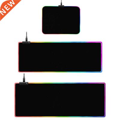 RGB Glow Lumnous Desk Mousepad Non-Slp Wred USB Gamng Of