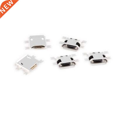 5 Pcs Micro USB Type B Female Socket 5-Pin SMD SMT Jack Conn