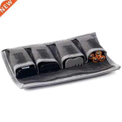 Besegad 4-Slots DSLR Battery Bag Portable Camera Battery C