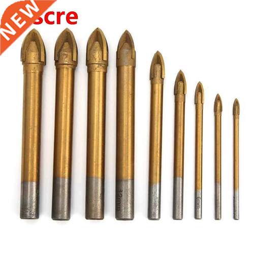 9Pcs Glass Drill Bits Multifunctional Glass Ceramic Tile Hol