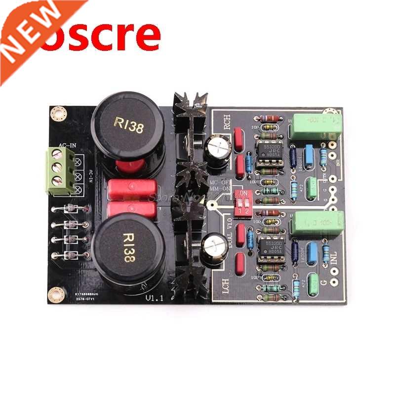 Dual Phono Turntable Preamplifier With Selectable MM/MC Modu