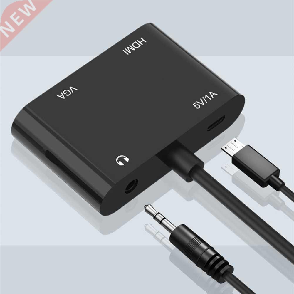 VGA to HDMI Compatile + VGA Adapter With 3.5mm Audio Conver