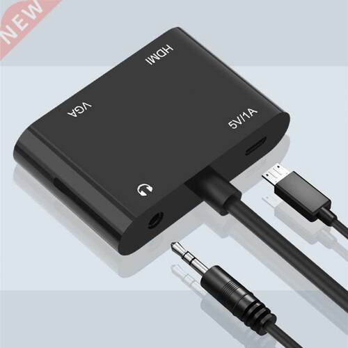 VGA to HDMI Compatile + VGA Adapter With 3.5mm Audio Conver