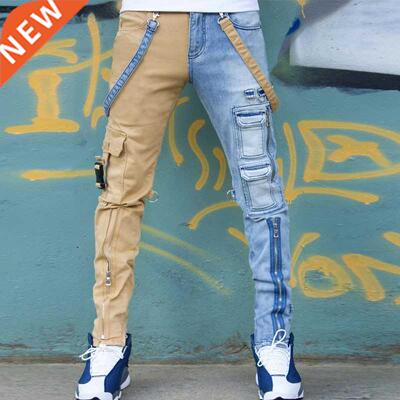 Men's jeans 2022 high sreet straight overalls men's oversize