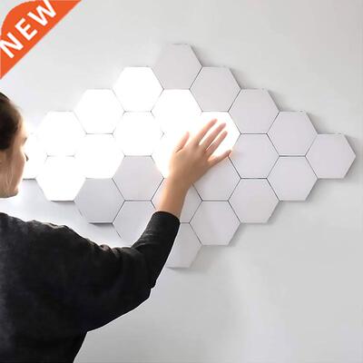 Modern Lamp LED Panel Night Light Magnetic Hexagons Modular