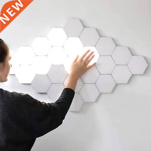 Modern Lamp LED Panel Night Light Magnetic Hexagons Modular