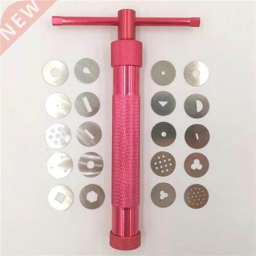 Perfect Rose Gold Clay Cake Sculpture Gun With 20 Tips Clay
