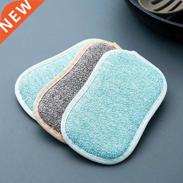 sponge strong decontamination brush bamboo fiber