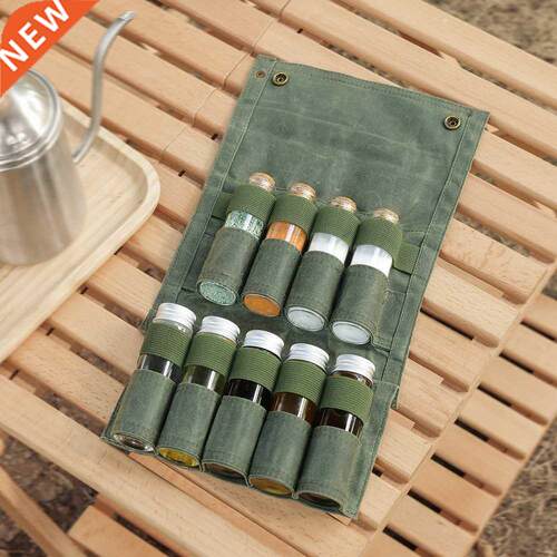 Outdoor Spice Bottle Set Portable Folding Wax Waterproof La