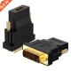 1080P Gold Converter DVI Female Male Plug Plated 24k 2pc