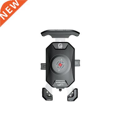 Waterproof Motorcycle Type C PD 15W Qi Wireless Charger Stan