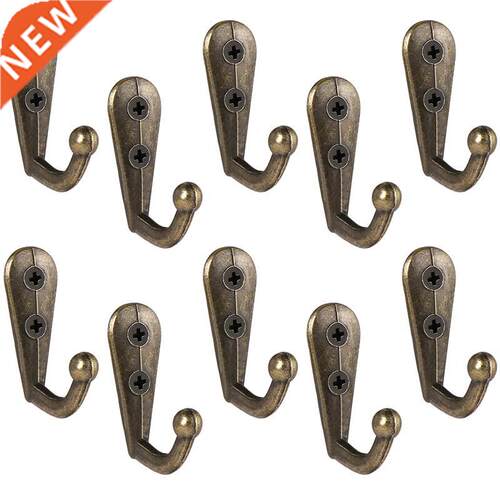 10pcs Coat Hooks Heavy Duty Wall Mounted Hanger Antique Clos