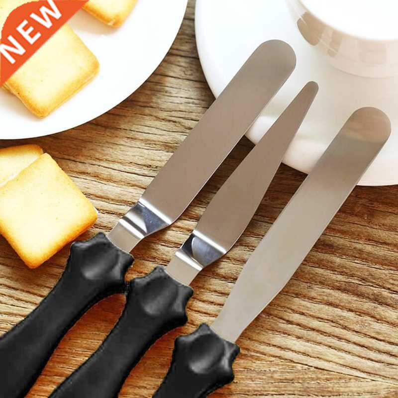 3pcs/set Stainless Steel Cream Spatula Cake Scraper Smoother