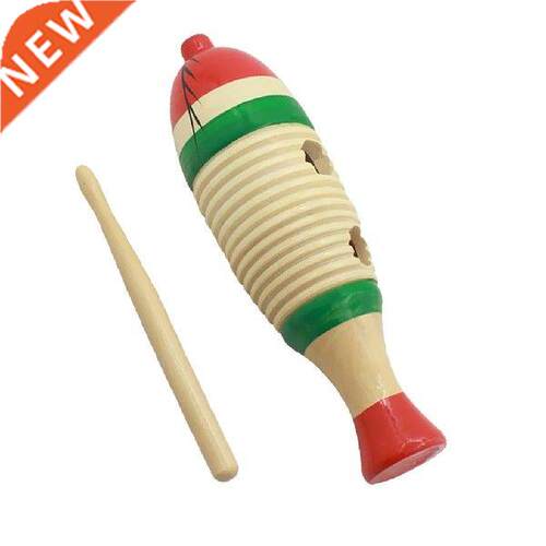 Exquisite Fish-Shaped Guiro Hand Percussion Toys Gift Craft