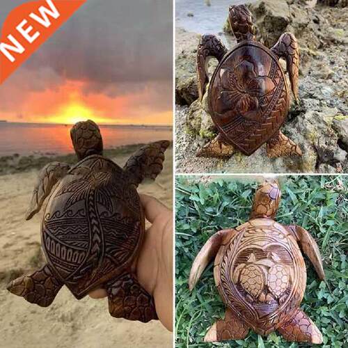 Hawaiian Turtle Woodcarving Turtle Resin Handicraft Marine