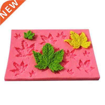 Maple Leaf Silicone Cupcake Baking Mold Christmas Fondan