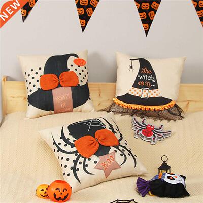 2021 New Fancy Halloween decorations Imitation linen Pillow