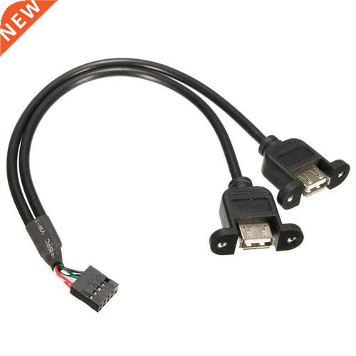 9 Pin To USB 2.0 Type A Female Header Adapter Cable Mbo