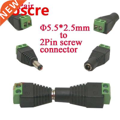 Free shipping 20Pair DC Female male Connector DC5.5*2.1mm