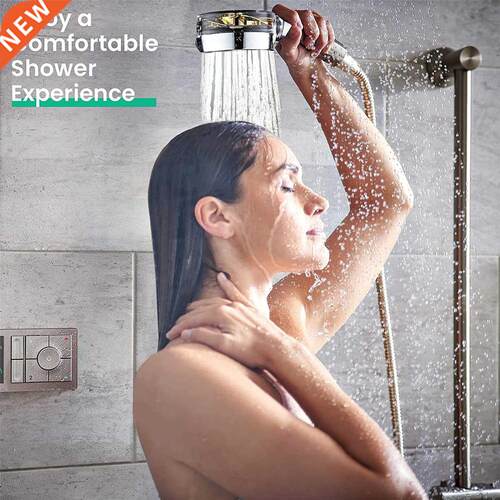 Turbo Propeller Water Saving Shower Head and Holder High Pre