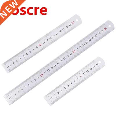 Double Sided Stinless Steel Stright Ruler Metl Scle Prec