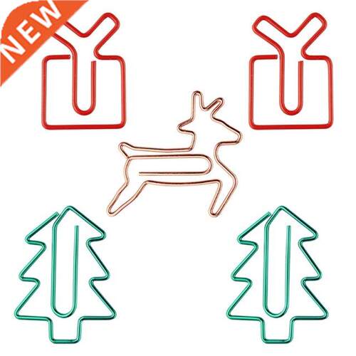 5 Pcs Multi-shaped Paper Clips Cute Cartoon Deer Bookmark Cl