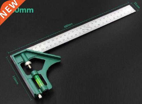 00mm stainless steel combination square protractor