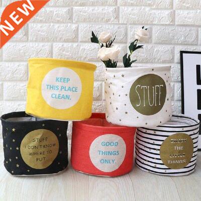 Small Sundries Storage Box Cotton Linen Desktop Storage