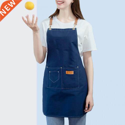 Oil-proof Kitchen Apron Flexible Canvas Woodworking Cooking