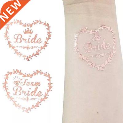 20pcs Wedding Decorations Team Bride Temporary Tattoos