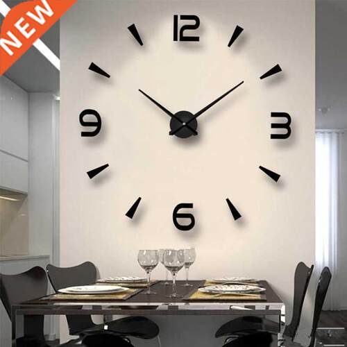 6 kinds Mute Wall Clock  Mirror Acrylic Digital Clock Roo