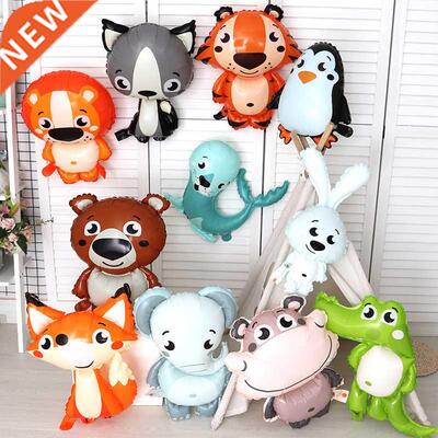 1 Pcs Animal Helium Balloon Cute Squirrel Fox Penguin Foil B