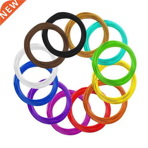 D Printing Material m x 12 colors D Pen Filament PLA 1.75