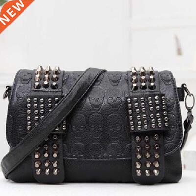 Fashion Punk Rivet Faux Leather Crossbody Bags Shoulder Bag