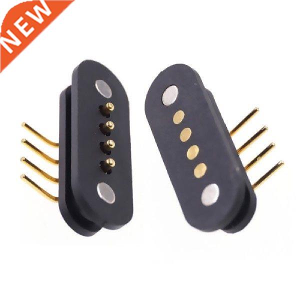5Pairs Spring-Loaded Magnetic Pogo pin connector 4 pin