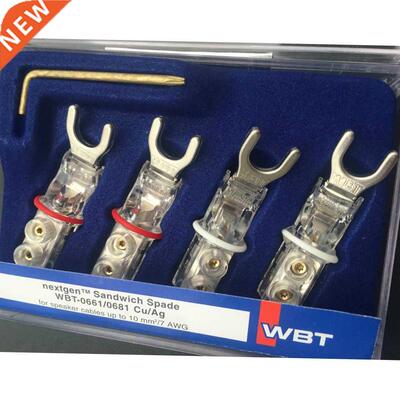 Hi-end WBT-0681 AG Silver Y Spade Plug Free Welding Y Connec