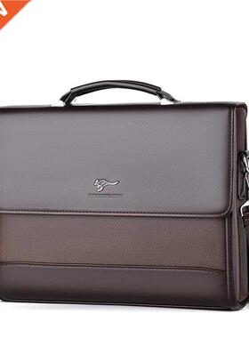 Male Handbags Pu Leather Men's Tote Briefcase Business Shoul
