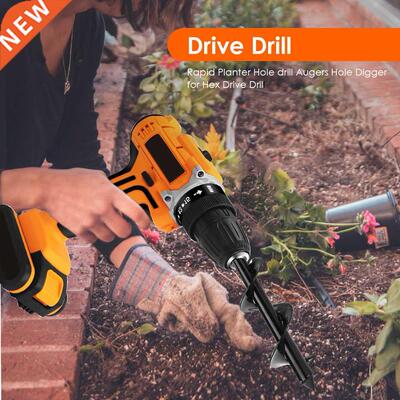 Digger Garden Tools Hole 3x10 inch Auger Drill Bit Gardening