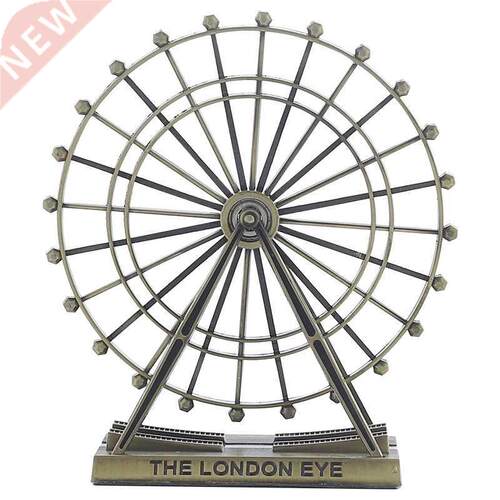 Retro Metal The London Eye Ferris Wheel Ornament England Bu