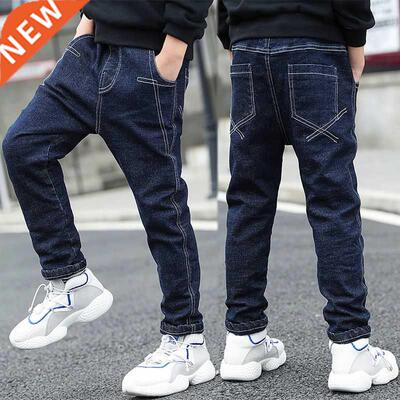 Boys Casual Jeans Thin-leg Soft Denim Jeans Kids Fall Clothe
