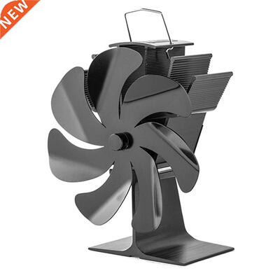 7 Blade Fireplace Fan Heat Powered Wooden Stove Fan