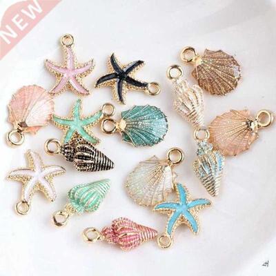 Nice Conch Sea Shell Charms Ocean Pendants Starfish Anklet B