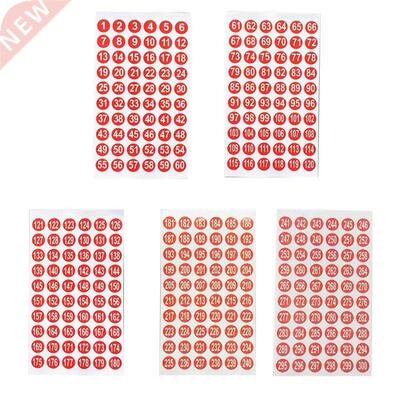 Waterproof Number 1-300 Lasers Labels Stickers For